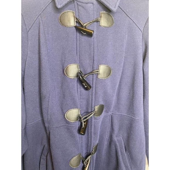 Torrid Hooded Knit Coat Sz 0 ( Large) Navy Toggle Buttons - Picture 5 of 5